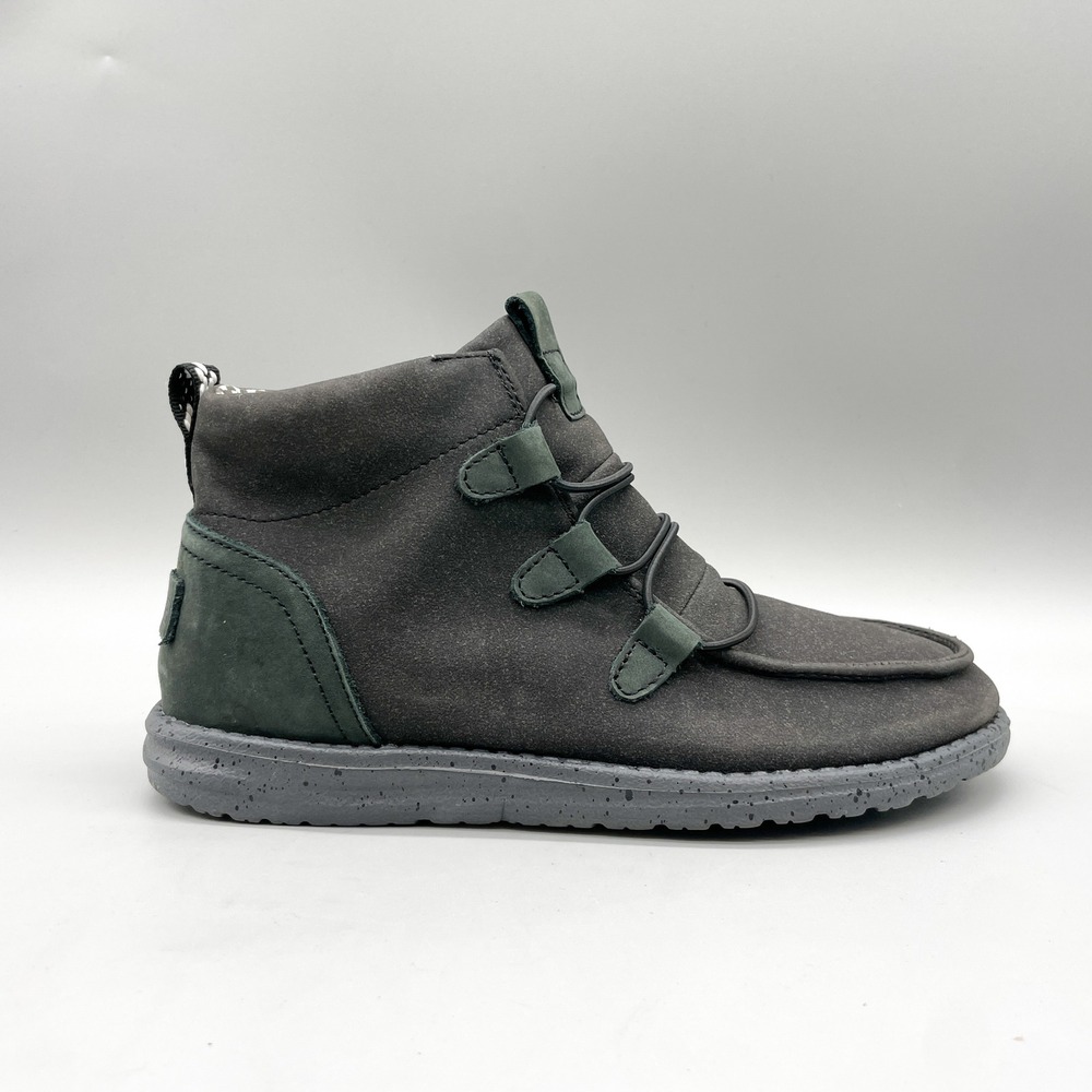 Hey Dude Womens 8 Lea Boots Grey Moccasin Comfort Shoes Granola Girl Earthy